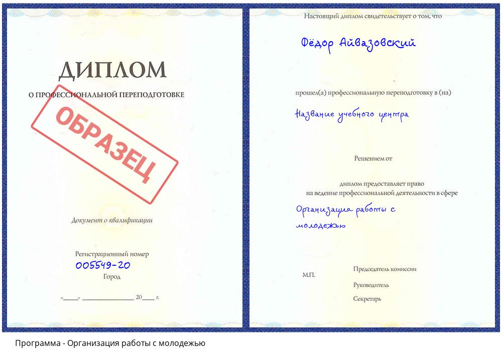 Организация работы с молодежью Ахтубинск